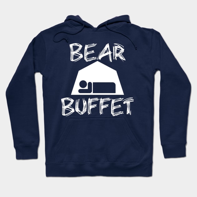 Funny Camping Bear Buffet Tent Camping Hoodie by POD Creations